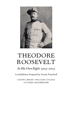theodore roosevelt - Chapin Library