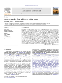 Ozone production from wildfires: A critical review