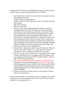 PTA Newsletter May 2015