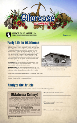 Pre-visit Gilcrease on Wheels Newspaper