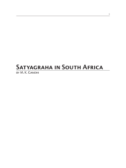 Satyagraha in South Africa
