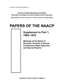 papers of the naacp