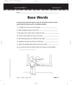 Base Words