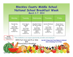 Monday Tuesday Wednesday Thursday Friday