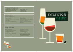 drinks list - The Richard Onslow