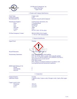 Material Safety Data Sheet - LTS Research Laboratories, Inc.
