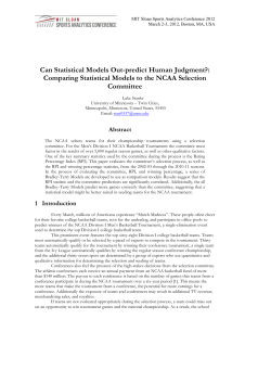 Can Statistical Models Out