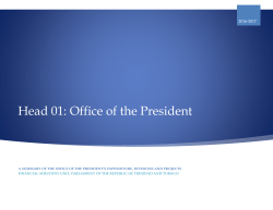 President - Trinidad and Tobago Parliament