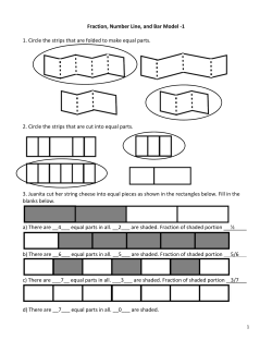 Fraction, Number Line, and Bar Model