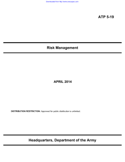 ATP 5-19 Risk Management Headquarters, Department of the Army