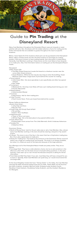 Guide to Pin Trading at the Disneyland Resort