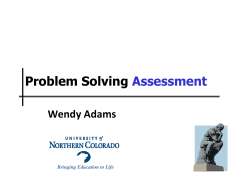 Problem Solving Assessment