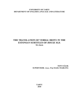 Development of the Concept of Irony