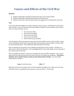 Causes and Effects of the Civil War