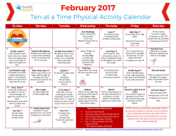 February 2017- Ten at a Time Calendar Banner SPANISH