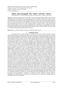 Akbar And Aurangzeb- The &ldquo;Saint&rdquo; And The &ldquo;Villain&rdquo;?