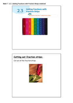 Math 7 - 2.3 - Adding Fractions with Fraction Strips