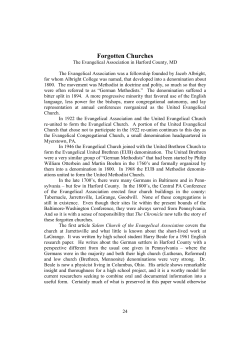 4. Salem Church - Lycoming College