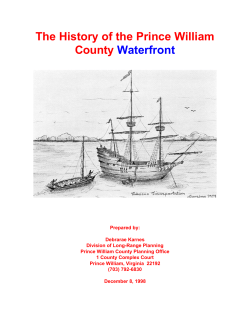The History of the Prince William County Waterfront