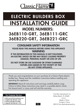 36" Traditional Installation Guide
