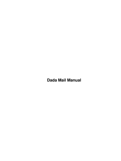 Dada Mail Manual