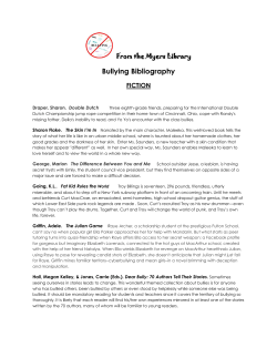 Bullying Bibliography