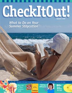 Summer 2009 - Solano County Library