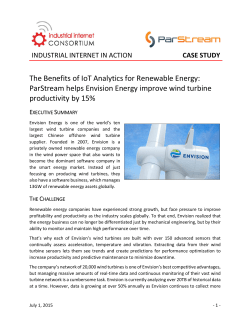 The Benefits of IoT Analytics for Renewable Energy: ParStream