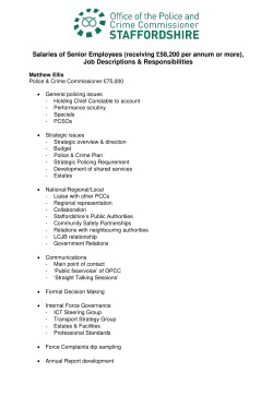 Salaries of Senior Employees (receiving &pound;58200 per annum or more