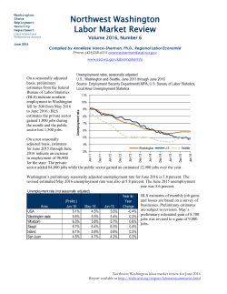June 2016 - Northwest Washington Labor Market Review
