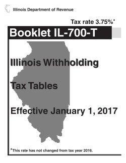 Booklet IL-700-T - Illinois Department of Revenue