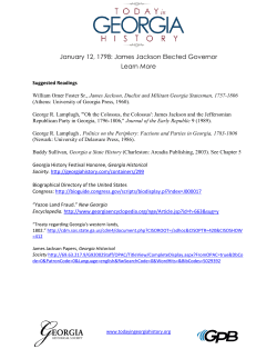 January 12, 1798 - Today In Georgia History