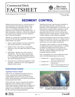 Sediment Control