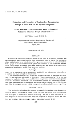through a Food Web in an Aquatic Ecosystem ( 1 )