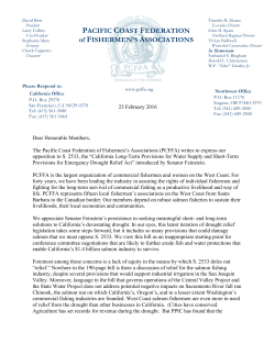 Pacific Coast Federation of Fishermen`s Associations