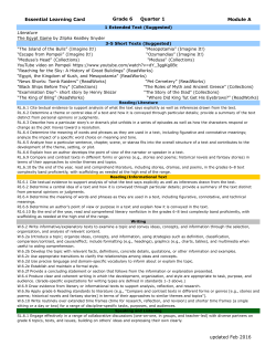 Essential Learning Card Grade 6 Quarter 1 Module A updated Feb