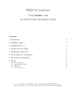 LATEX for Logicians