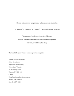 Human and computer recognition of facial expressions of emotion