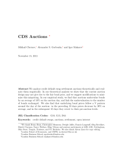 CDS Auctions