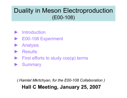 Duality in Meson Electroproduction (E00-108)