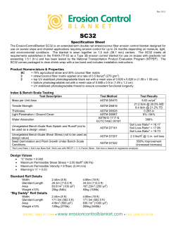 SC32 - Erosion Control Blanket