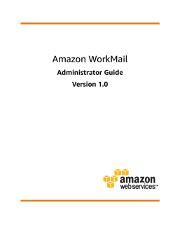 Amazon WorkMail - Administrator Guide