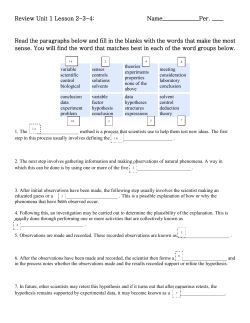 U1 Lesson 2-3-4 Review worksheet