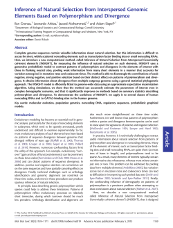 Article Inference of Natural Selection from