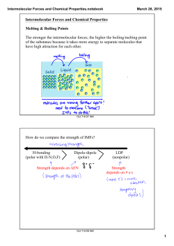 Intermolecular Forces and Chemical Properties.notebook