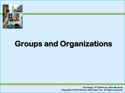 Groups and Organizations
