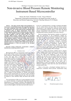 Non-invasive Blood Pressure Remote Monitoring Instrument Based