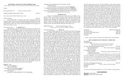 the proclamation of the word of god - Saint Peter`s Episcopal Church