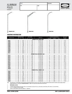 aluminum poles - Hubbell Outdoor Lighting