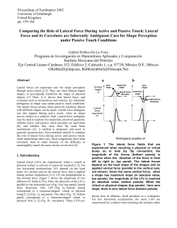 Comparing the role of lateral force during active and passive touch